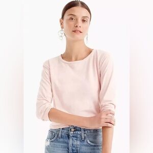 J. Crew light pink long sleeve t-shirt
